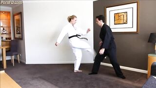 KarateTrampleFemdomGirls - Tamar - Black Belt Tamar Defeats Peter