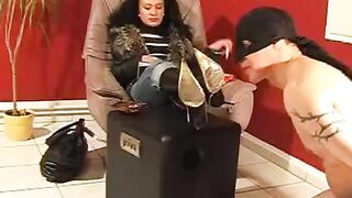 Goddess Leyla & Friend - Boot Cleaning Service