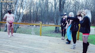 BratPrincess - Ivory Kat Kaylie Jackie Nika & Amber - Paintball Fusillade On Live Slaves