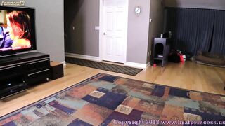 BratPrincess - Mariah - Sits on Step Dads Face while Watching TV