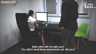 CzechSoles - Satin Bloom - Sexy secretary in control of her boss