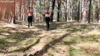 Die Sadistin - Scavenger Hunt In The Fairytale Forest Part 1! Persecuted, Caught And Double Fucked