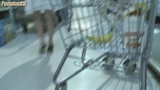 Mistress T - Grocery store foot voyeur