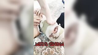 MISS GNDM: foot worship for Iranian mistress and spitting humiliation