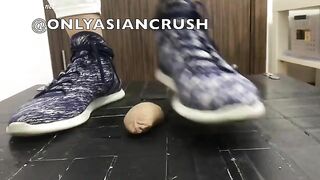 Blue Sneakers Cock Crush - Complete - Only Asians Crush - FootJob