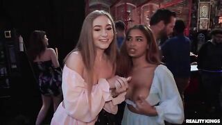 Callie Black, Babi Star - Public Lesbian Anal Pranksters Night Out (27.03.2023)