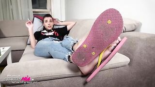 Foot Goddess Mia - Annoying neighbor becomes my slut - part 1