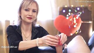 Happy Valentine's HandJob_ Ruined CumShot - I JERK OFF 100 Strangers hommme HJ - HandJob