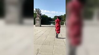 Lady Perse - Latex And Kimono In Public