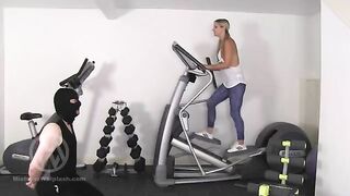 Mistress Nikki Whiplash - Nikki dominates him in the gym WL1416