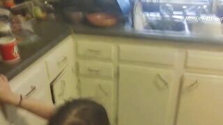 Our Roomate Catches Us In The Kitchen - LilRedVelvet - HandJob