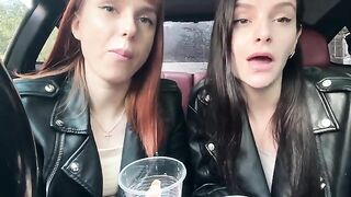 Ppfemdom - Bratty Girls Sofi and Kira Humiliate You and Order to Jerk Off on Their Saliva POV Femdom And Spit Fetish