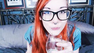 Ruby Rapture Gagging and Spitting into a Glass (Premium Plan)