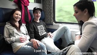 Teenagers Fuck on Train - CzechCouples