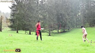 MistressLadyRenee - Ball Stretching Pony Jumping