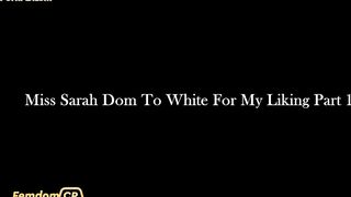 Mistress Sarah - Too white for My liking