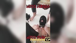 MISS GNDM & MISS NEGIN: 2 iraninan mistresses foot worship and humiliate slave