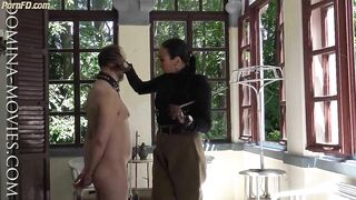 DominaMovies - Catarina - Safari Caning 2 Stable Boy Boot Service