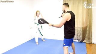 Karate student feet revenge