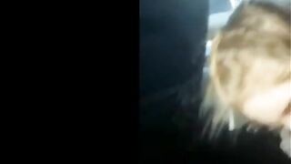 Blonde college girl with braids sucks cock in the car 2