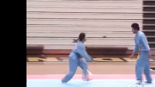 Karate dominant girl