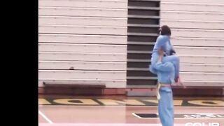 Karate dominant girl