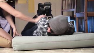 She hogties and gags helpless man 21