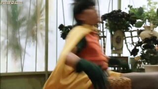 Asian Superhero Robin's balls gets stomped