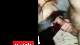 Slutty girl can't hold strangers cum during one night stand