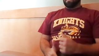 Bearded Bro Public Jerk Off in A Coffee Shop 4