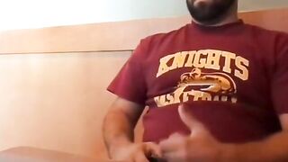 Bearded Bro Public Jerk Off in A Coffee Shop 4