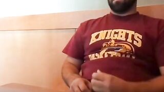 Bearded Bro Public Jerk Off in A Coffee Shop 4