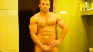 RUSSIAN BODYBUILDER STRIP AND CUM 4