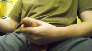 Jerking off with warm oil and a huge orgasm 4