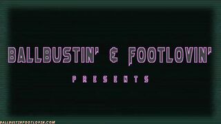 BALL BUSTIN AND FOOT LOVIN - Females Destroying Testicles P2