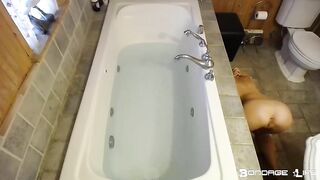 BondageLife Rachel Greyhound - Dildo Training (Bath Edition)