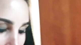 KINKYBITCH69 - Goth slut washes her face with piss