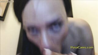 Best Deepthroat and Throat Fuck GagH on Dildo