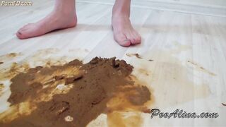 PooAlina - Dirty Alina Pooping in Red Panties