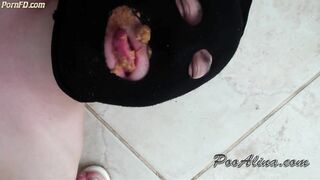 PooAlina - Selfie - Toilet slave eats Alina's hot and smelly shit