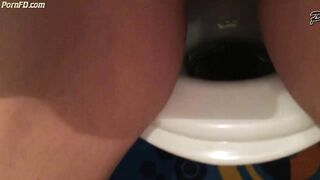 PooAlina - Sweet morning selfie on the toilet. Dirty panties!