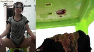 PooAlina - Toilet slave eats Alina's morning diarrhea