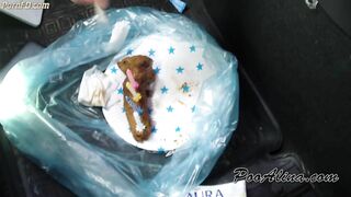 PooAlina - Young Alina pooping in car