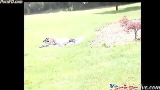 Dickflash - Jerk for nude sunbathing MILF