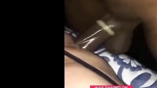 BBC fucking White Bottom & Cumming in Chastity