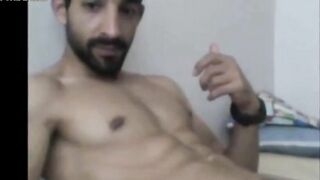 Turkish handsome hunk with big cock cumming