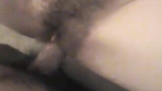 My first porno - hairy teen girl fucked and cumshot