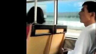 caught jerking off in the bus