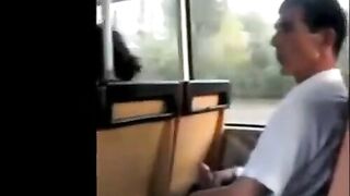 caught jerking off in the bus