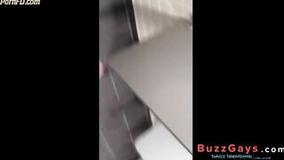 German Public Restroom Wank And Cum 2